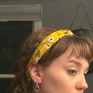 Yellow floral headband